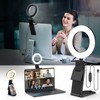 5" Desk Ring Light with Stand, LED Ring Light for