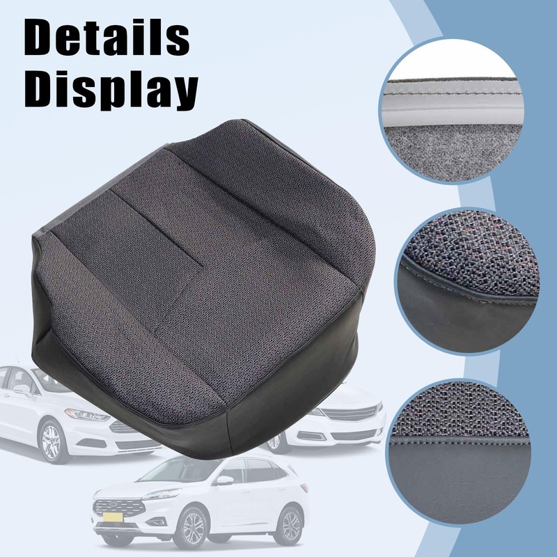 SecosAutoparts Driver Side Bottom & Top Lean Back Dark Gray