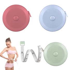 Soft Double-Sided Tape Measure, 3 Pieces Telescopic Tape Measure Body for Chest, Measuring Length, Waist (200 cm / 79 Inches)