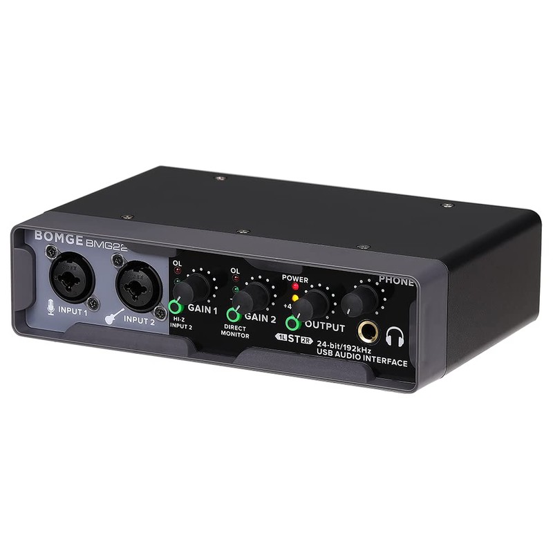 BOMGE Interfaz de audio USB (32 bits/192 kHz) con XLR,