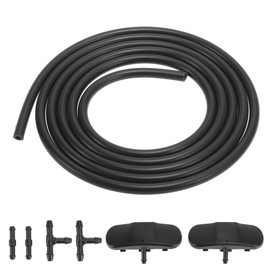 X AUTOHAUX Nozzle Washer Nozzles Windscreen Washer Kit Windscreen Hose with 4 Pieces Hose Connector 5M0955985C