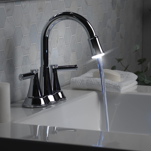 Aqua Vista 22-B42CPL-CH-AV Bathroom Sink Faucet with LED Light Polished