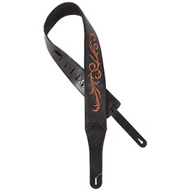 Taylor Taylor Nouveau 3 Inches Guitar Strap - Black Leather