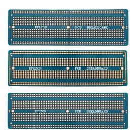 EPLZON 3pcs 6.8"x2.05" Breadboard Solderable Prototype PCB Board Kit for Electronics Projects Compatible for DIY Soldering Circuits Projects Prototype Board,Blue