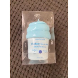 Peach Slices, Blueberry Ice Cream, Facial Moisturizer, blueberry+aloe gel