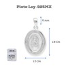Collar con Medalla de la Virgen de Guadalupe en Plata