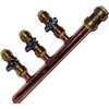 Push Fit PEX Manifold 3/4 Male 1/2 Ball Valve with