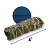 NESSASTORES - Blue Sage + Eucalyptus Smudge Incense 4" Bundle