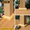 AECXM 2Pack-Post/5.5" Aluminum Deck Post Base Cover, for Deck railings,