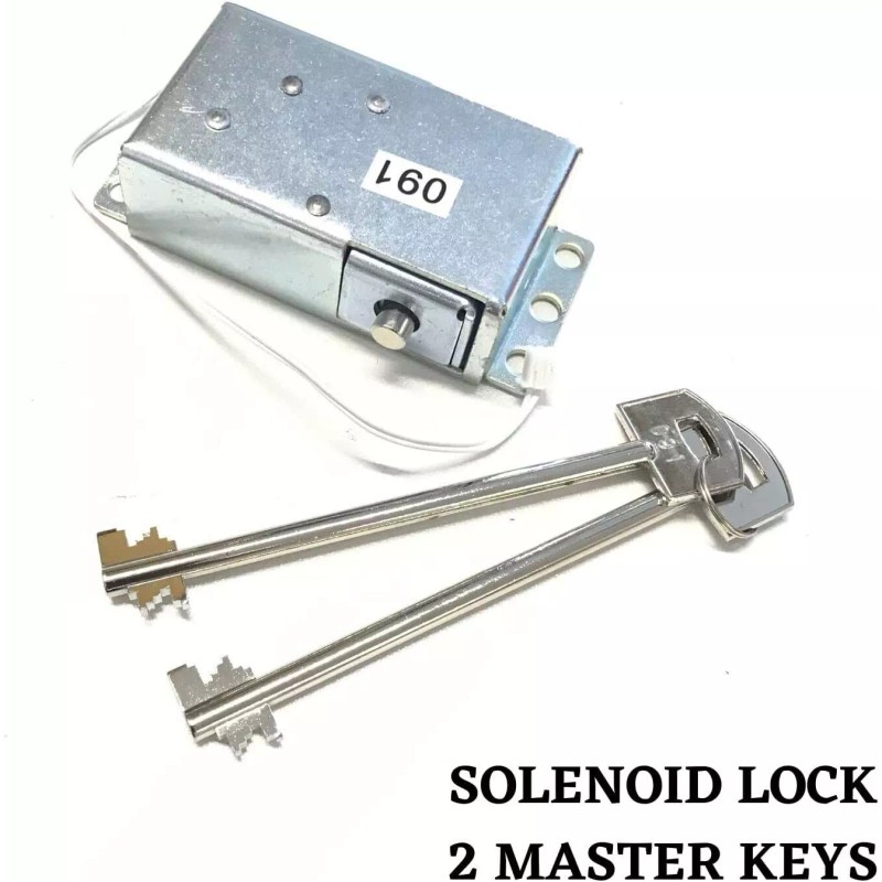 Replacement Mesa MSL500 Electronic Safe Lock 2 Override Keys Solenoid
