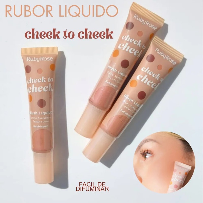 Rubor Liquido Cheek To Cheek Ruby Rose Tono Del Maquillaje