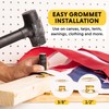 General Tools 3/8"-1/2" Grommet Kit - Rustproof Solid Brass Grommets