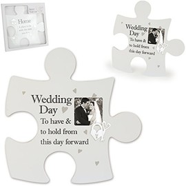 Arora Said with Sentiment 7517 Jigsaw Wall Art Wedding Frame, Multicolour, One Size