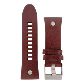 Diesel Men's Watches 28 mm Brown Leather Original Replacement Strap for DZ7314, brown, Strap.