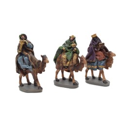3 Kings Camel Figurines Nativity Figurines Christmas Hand Painted Indoor Outdoor Display 14cm