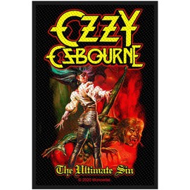 Ozzy Osbourne The Ultimate Sin Unisex Patch multicolour, 100% polyester,