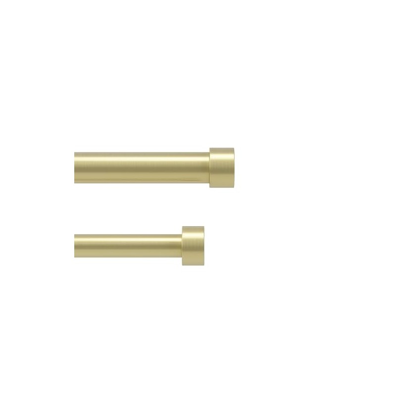 Umbra | Barra Doble para Cortinas Cappa, Dorado, Extensible 120-180