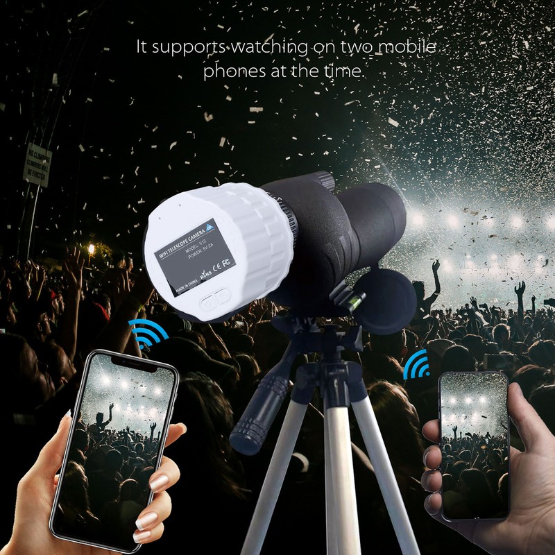 WiFi Wireless Digital Eyepiece 4MP 2K Video Recording Built in