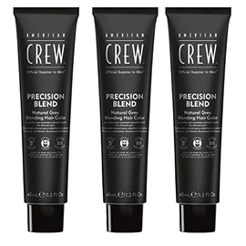 Men's Temporary Hair Color by American Crew, Temporary Hair Dye, Natural Gray Coverage, Medium Ash, 1.35 Fl Oz (Pack of 3)