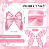 Hahafelt 50 Pcs Pink Bow Satin Napkins Coquette Bow Party