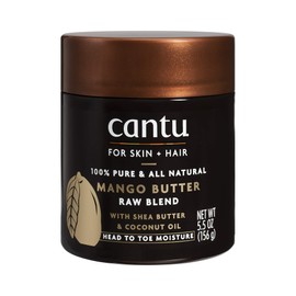 Cantu Skin Therapy Hydrating Raw Blends Body Butter Mango Butter Shea Butter and Coconut Oil, 5.5 Ounce