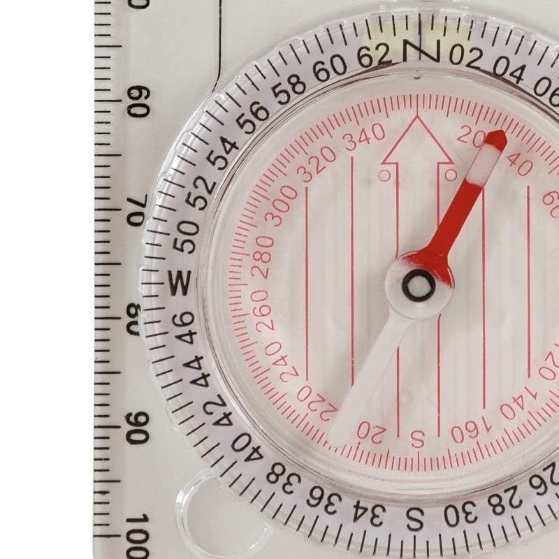 Highlander Pathfinder Military Map Compass - Clear