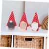 NUOBESTY 5sets Faux Fur Gnome Craft Kit Wooden Balls Cushion