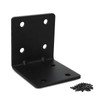 MOZCORN 4 Pack L Brackets for Wood Matte Black Strong