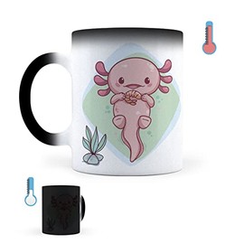 LISE GRAPHIX | Taza Mágica Ajolote Cute | Taza de Cerámica | Sensible al calor | Un Detalle Original para Todo Momento | Ideal Para Casa u Oficina