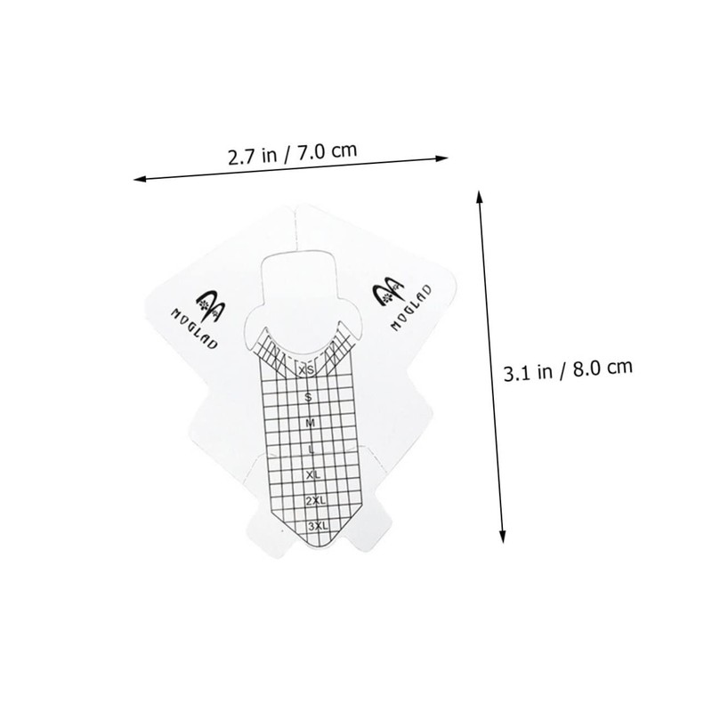 OATIPHO Aluminum Foil Fish-Shaped Nail Extension Stickers 1 Roll Thick