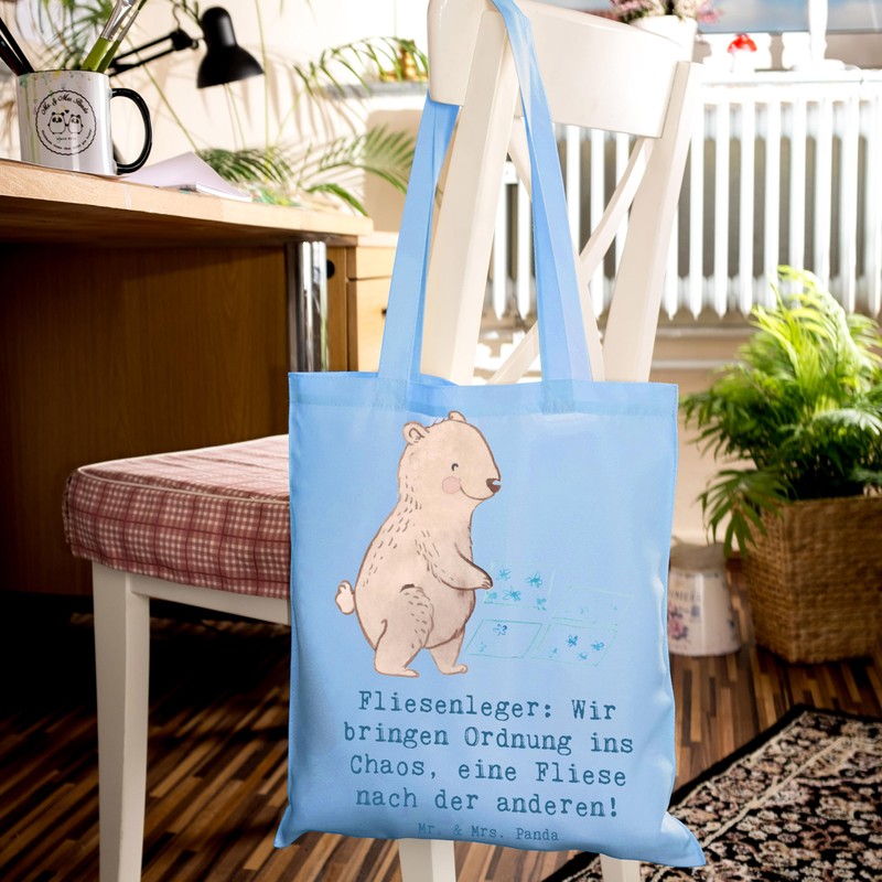 Mr. & Mrs. Panda Tiles Carry Bag - We bring