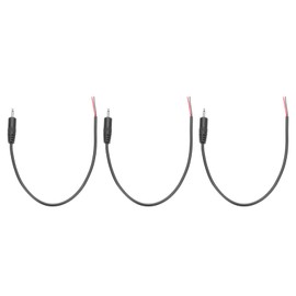 QUARKZMAN 3 Pieces 2.5mm Male to Bare Open End Cable Replacement TRS 2 Pin Stereo Mono Audio Cable Male Socket for Repair Earbud Cable 0.25m