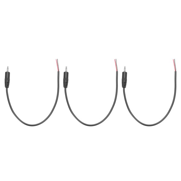 QUARKZMAN 3 Pieces 2.5mm Male to Bare Open End Cable