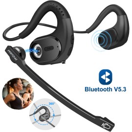 Mpow Bluetooth Headset with Detachable Microphone Noise Cancelling Wireless Headset