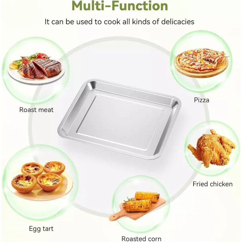 COWHERDING Stainless Steel Baking Tray Pan Compatible With Cuisinart Toaster
