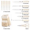 14PCS Chef Steak Santoku Fruit Knives Set Sharp Chef Knife