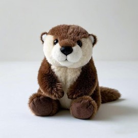 KUUDESOXX 14" Adorable Otter Plush Toy - Ultra Soft Pillow Companion, Cozy Sleeping Buddy for Kids & Adults, for Birthday/Valentine's Day/Christmas