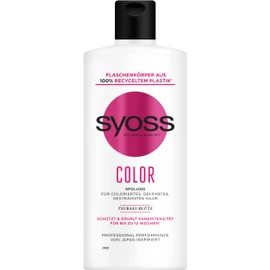 Syoss Colour Conditioner (440 ml), Conditioner for coloured, highlighted and dyed hair protects up to 12 weeks from fading, vegan formula with Tsubaki blossom