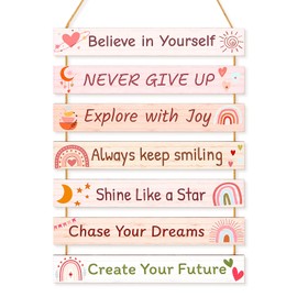 Beinou Girls Room Decor Colorful Inspirational Wall Decor Room Decor for Teen Girls Durable Kids for Nursery Playroom Bedroom, Boho