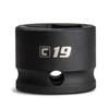 Capri Tools 19 mm Stubby Impact Socket, 3/8 in. Drive,