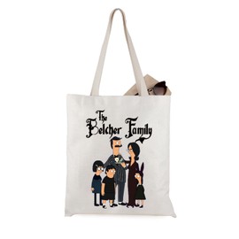 Spooky Belcher’s Family Burgers TV Show Inspired Canvas Tote Bag for Fandom (Belcher Family CA)