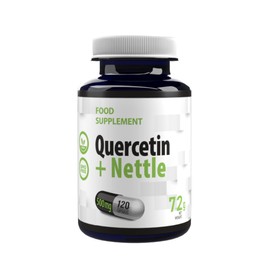 Hepatica Quercetin + Brennnessel (Nettle) 500mg 120 Vegane Kapseln, Laborgeprft, Hochdosiert, Nicht GVO, keine Fllstoffe oder Zusatzstoff