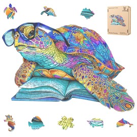 Ixfyloop Wooden Puzzles for Adults Turtle Puzzle Ocean Puzzle Wooden Jigsaw Puzzles for Adults Sea Turtle Puzzle Turtle Puzzles for Adults Sea Turtle Puzzles for Adults 200 Pieces 12.5x8.4 Inch