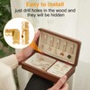 BUXIMN 20Pcs Barrel Hinges, 15×5mm Hidden Brass Barrel Hinge Small