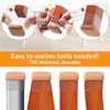 Pack of 16 chair leg caps, protective caps for chair