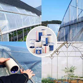 TortugaTape, Repair Tape for Greenhouse, 11.02inches x 21yards, Clear Repair Tape, Excellent Heat Resistance, All Weather and UV Blocking, with Waterproofing, 1 Unit