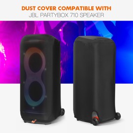OCXLLEATLY Soft Dust Cover for JBL Partybox 710/720 Portable Speaker Cover Soft Elastic Sleeve for Outdoor Protect/Home Storage (Partybox 710)
