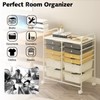 SILKYDRY 12 Drawer Rolling Storage Cart, Art Cart Organizer on