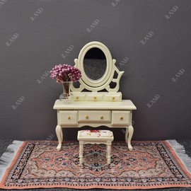 iLAND Miniature Dollhouse Accessories Victorian of Woven Dollhouse Rug 9.4” x 5.7” 9.2" x 1.8" for Dollhouse Furniture on 1/12 Scale and Dolls 3” - 12” (2pcs Fragrance)