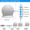 10Pcs USB LED 5 Color Temperature Light Bulb for Makeup